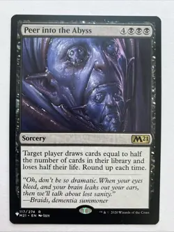 Peer into the Abyss - The List (PLST) - (Near Mint NM) MTG Magic The Gathering - Image 1