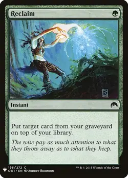 Reclaim 195 PLST ORI Andrew Robinson MTG Common Instant Green 2015 - Image 1