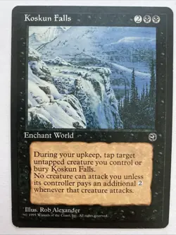 1x Koskun Falls Homelands MTG Magic the Gathering LP - Image 1