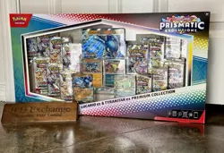 Lot of 4x Pokemon Prismatic Evolutions Lucario EX Prem Collection - Image 1