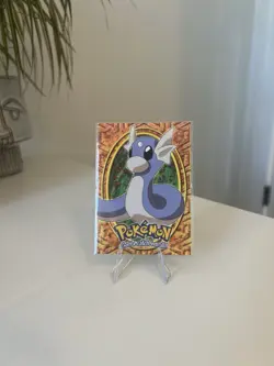 1999 Dratini Topps Pokemon Movie Edition Blue Logo E10 of 12 Non Holo - Image 2