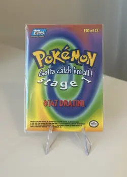 1999 Dratini Topps Pokemon Movie Edition Blue Logo E10 of 12 Non Holo - Image 4