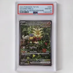 Pokemon Gouging Fire EX Sir 204/162 Temporal Forces PSA 10 - Image 1
