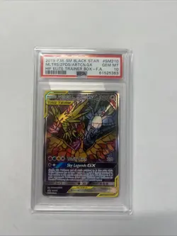 Pokemon Moltres & Zapdos & Articuno GX Hidden Fates ETB FA Promo SM210 PSA 10 - Image 1