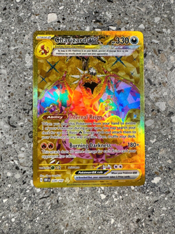 Pokemon TCG Cards Charizard ex 228/197 Obsidian Flames Gold Secret Rare NM - Image 1