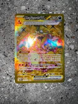 Pokemon TCG Cards Charizard ex 228/197 Obsidian Flames Gold Secret Rare NM - Image 3