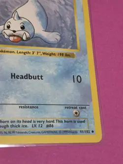 Pokemon Cards 1st Edition Shadowless Seel 41/102 Base Set NM - Image 5