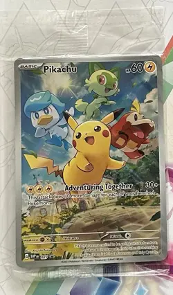 Pokemon Pikachu Paldea Evolved Black Star Promo Card #027 - Image 1