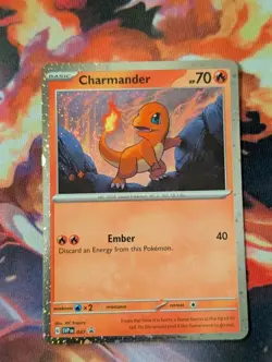Charmander Cosmos Holo Swirl SVP047 Black Star Promo Rare Near Mint Card Pokemon - Image 2
