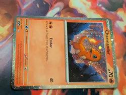 Charmander Cosmos Holo Swirl SVP047 Black Star Promo Rare Near Mint Card Pokemon - Image 3