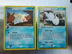 pokemon cards Ex Dragon Frontiers Togepi 41/101 & Togetic 11/101 Reverse Holo - Image 1