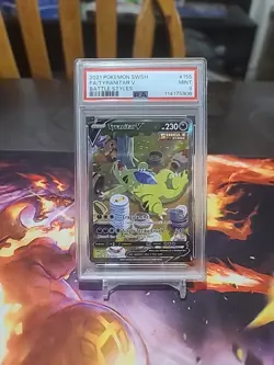 Pokemon TCG Tyranitar v Full Art Battle Styles Alternate Card 155/163 PSA 9🔥 - Image 1
