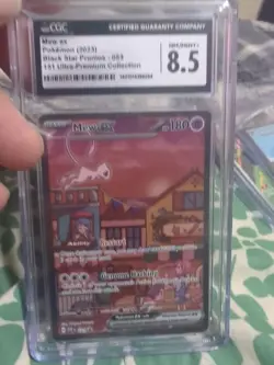Mew ex 053 Sv: Scarlet & Violet Promo Cards Holo CGC MINT 8.5! - Image 1