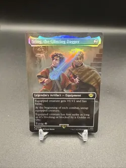 Sting, the Glinting Dagger 409 LOTR MTG borderless foil - Image 1