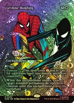 Leyline Binding (Borderless) Marvel Spider-Man Magic The Gathering Foil - Image 1