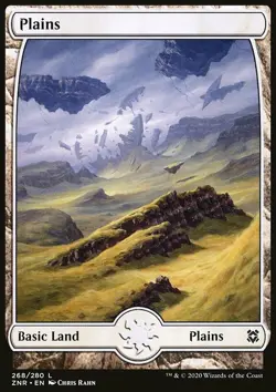 Magic the Gathering MTG Plains (268) Zendikar Rising NM - Image 1