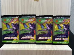 Magic The Gathering MTG: Commander Masters - Set Booster Packs Lot of 4 - Image 1