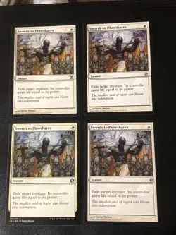 Swords To Plowshares X4 Various Sets Ex/NM Condition See Pics Front Back - Image 1