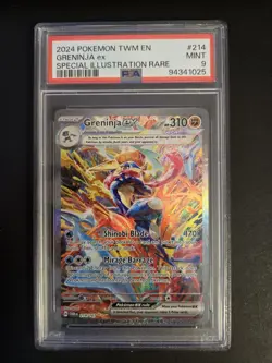 2024 Pokemon Scarlet & Violet Twilight Masquerade Greninja ex 214/167 PSA 9 MINT - Image 1