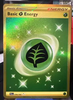 2023 Pokemon TCG Leaf Energy Gold Secret Rare 278/193 Paldea Evolved - Image 1