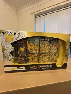 Pokemon TCG Celebrations 25th Anniversary Pikachu V UNION Collection Box Sealed! - Image 1