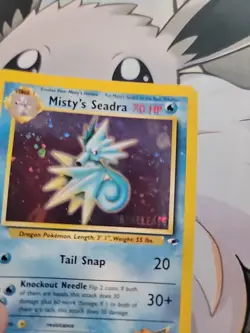 Pokemon Gym Heroes Prerelease - Holo Misty's Seadra 9/132 - W12 - Image 3