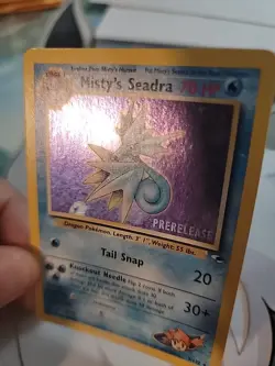 Pokemon Gym Heroes Prerelease - Holo Misty's Seadra 9/132 - W12 - Image 4