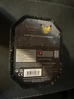 Pokemon TCG Celebrations Lances Charizard V Tin Factory Sealed 25th Anniversary - Image 2