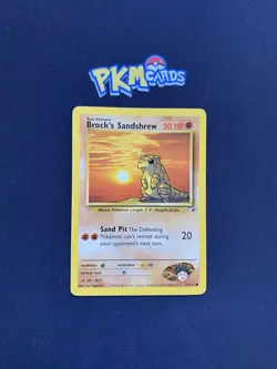 Pokemon TCG Brock's Sandshrew Gym Heroes 72/132 Regular LP. - Image 1