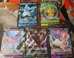 Evolving Skies Eeveelutions Vs Sylveon Umbreon Leafeon Glaceon Espeon NM Pokemon - Image 1