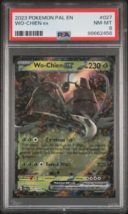 2023 POKEMON PAL EN-PALDEA EVOLVED #027 WO-CHIEN EX PSA 8 - Image 1