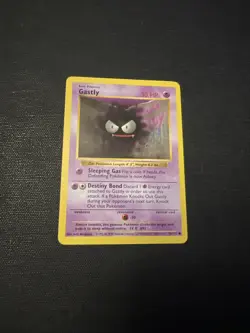 NM - Shadowless Base Set Gastly 50/102 WOTC Vintage Pokemon TCG - Image 1