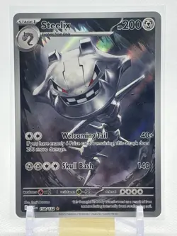 Steelix 150/132 Illustration Rare Pokemon Mega Evolution English NM - Image 1