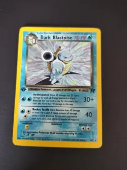 Dark Blastoise 20/82 Team Rocket Regular First Edition Pokemon - Image 4