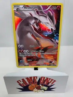 Pokemon Reshiram XY74 Black Star Promo Full Art MP sc - Image 1