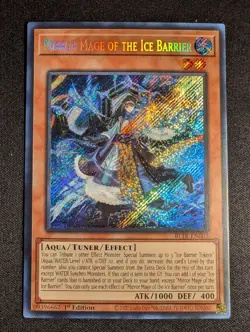 Yugioh - Mirror Mage of the Ice Barrier BLTR-EN007 1st Edition Secret Rare NM - Image 1