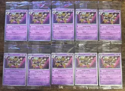 Pokemon Alakazam Twilight Masquerade Cosmos Holo Card 082/167 Sealed Lot Of 10 - Image 1