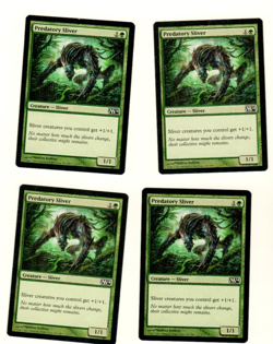 Set Of 4 Predatory Sliver M14 Magic the Gathering Card Playset - Image 1