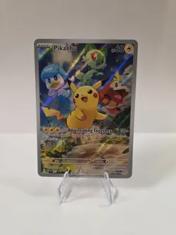 Pikachu SVP EN 027 Black Star Promo Paldea Evolved Scarlet & Violet Pokemon Card - Image 1