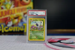 PSA 7 d Edition Butterfree 33/64 Jungle 1st Error Pokemon Card PSA 7 - Image 1