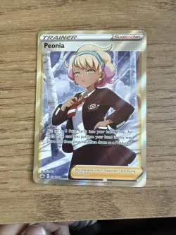 Peonia - 196/198 - Full Art Ultra Rare Chilling Reign - Pokemon Card - NM - Image 2