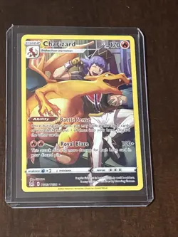 Pokemon TCG Charizard Full Art Rare Card Lost Origin TG03/TG30 - Image 1