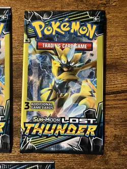 Pokemon TCG Lost Thunder 3 Card Booster Packs Sealed Lot Of 3 - Image 3