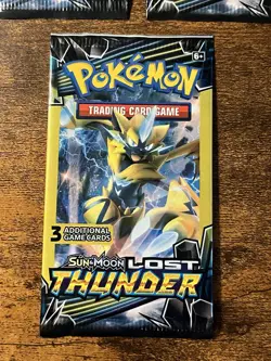 Pokemon TCG Lost Thunder 3 Card Booster Packs Sealed Lot Of 3 - Image 4