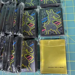 33x Crown Zenith Lucario Card Sleeves Sealed Pack Pokemon Elite Trainer Box 65ct - Image 3