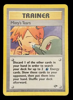 Misty's Tears Pokemon Card TCG Gym Challenge 118/132 Vintage - Image 1