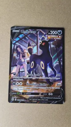 Pokemon TCG Brilliant Stars Umbreon V Trainer Gallery TG22 Character Rare Card - Image 2