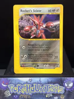 Pokemon Card Rocket's Scizor 4 Wizards WOTC Best of Game Near Mint - Image 1