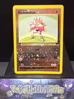 Pokemon Card Hitmonchan 2 Best of Game Reverse Holo Promo Near Mint - Image 1