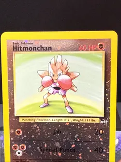 Pokemon Card Hitmonchan 2 Best of Game Reverse Holo Promo Near Mint - Image 2